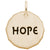 Tag- Hope Charm In Yellow Gold