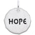 Tag- Hope Charm In 14K White Gold