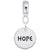Tag- Hope charm dangle bead in Sterling Silver hide-image