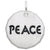 Tag- Peace Charm In Sterling Silver