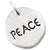 Tag- Peace charm in 14K White Gold hide-image