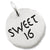 Tag- Sweet 16 charm in Sterling Silver hide-image