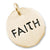 Tag Faith Charm  in 10k Yellow Gold hide-image