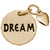 Dream Tag With Heart Charm in Yellow Gold Plated