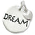Dream Tag With Heart charm in 14K White Gold hide-image