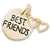 Best Friends Tag With Heart charm in Yellow Gold Plated hide-image