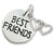 Best Friends Tag With Heart charm in 14K White Gold hide-image