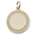 Filigree Disc Small charm in Yellow Gold Plated hide-image