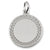 Filigree Disc Small charm in Sterling Silver hide-image