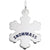 Snowmass Snowflakes Charm In 14K White Gold