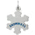 Snowmass Snowflakes charm in 14K White Gold hide-image