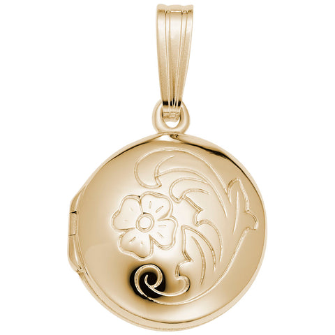 Locket Charm in Yellow Gold Plated