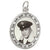 Oval Scroll charm in Sterling Silver hide-image