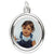 Large Oval charm in Sterling Silver hide-image