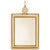 Photoart Sm Rect Vertical Charm In Yellow Gold