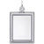 Photoart Sm Rect Vertical Charm In 14K White Gold