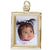 Customize Photo Frame Vertical Charm in 10k Yellow Gold hide-image