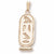 Cartouche in 10k Yellow Gold