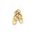 Baby Shoes Charm in 14k Gold