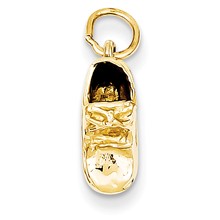 14k Gold Single Baby Shoe Charm hide-image