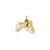 3-D Pair Of Ice Skates Charm in 14k Gold