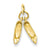 14k Gold Ballet Slippers Charm hide-image