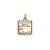 Enameled Blue Engravable Birth Certificate Charm in 14k Gold