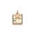 Enameled Pink Engravable Birth Certificate Charm in 14k Gold