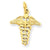 14k Gold Caduceus Charm hide-image