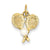 14k Gold Tennis Racquets with Cultured Pearl Charm hide-image
