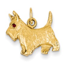 14k Gold Scottie Dog Charm hide-image