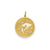 Graduation Day Disc Charm in 14k Gold