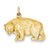14k Gold Bear Charm hide-image