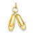 14k Gold Ballet Slippers Charm hide-image