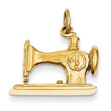 14k Gold Antique Sewing Machine Charm hide-image