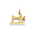 Antique Sewing Machine Charm in 14k Gold