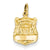 14k Gold Police Badge Charm hide-image