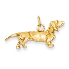 14k Gold Dachshund Dog Charm hide-image