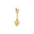 3-D Spade Charm in 14k Gold