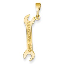 14k Gold Wrench Charm hide-image