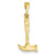 14k Gold Hammer Charm hide-image