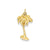 Palm Tree Charm in 14k Gold