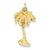 14k Gold Palm Tree Charm hide-image