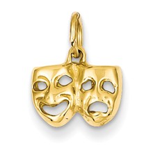 14k Gold Comedy/Tragedy Charm hide-image
