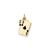 Enameled Blackjack Playing Cards Charm in 14k Gold