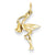 14k Gold Solid 3-Dimensional Stork Charm hide-image