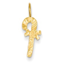 14k Gold Candy Cane Charm hide-image