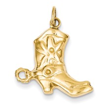 14k Gold Boot Charm hide-image