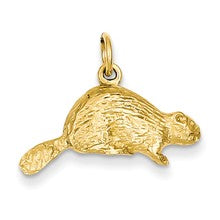 14k Gold Beaver Charm hide-image