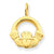 14k Gold Claddagh Charm hide-image
